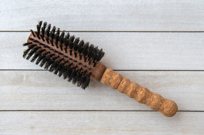 Large Round Boar Bristle Brush Etsy