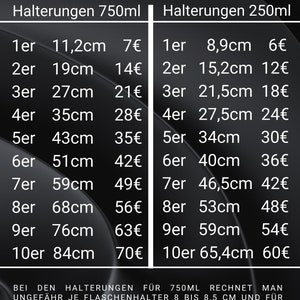 True Fruits Halterungen, TF Flaschenhalter für 750ml, 250ml & 99ml, Halter, Organisation, Regal, Flaschenregal, Wandhalter Leisten, Aufsätze 画像 8