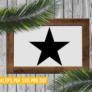 Star SVG, Cut File for Cricut or Silhouette Cameo, PNG Clipart, Dxf File, Cut File, Vinyl Cutting File, Instant Download