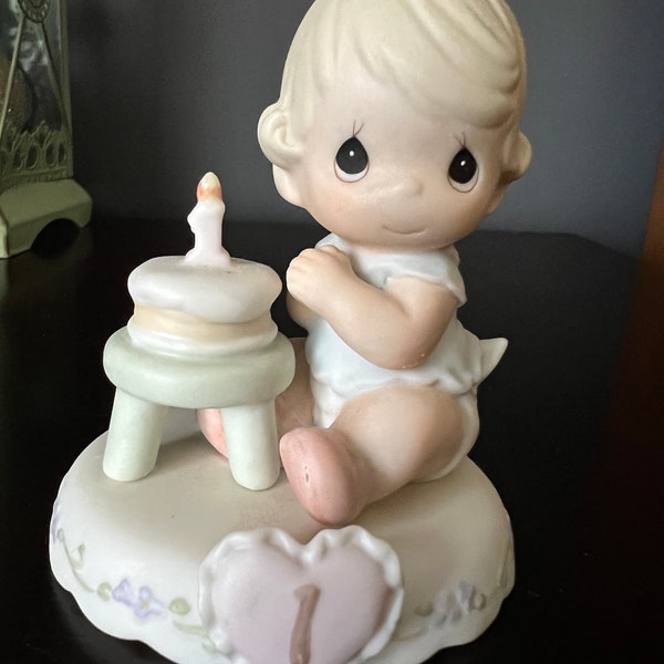 Vintage Precious Moments “Growing In Grace Age 1” 1994, Enesco Corporation, 136190, Sam Butcher, Porcelain,