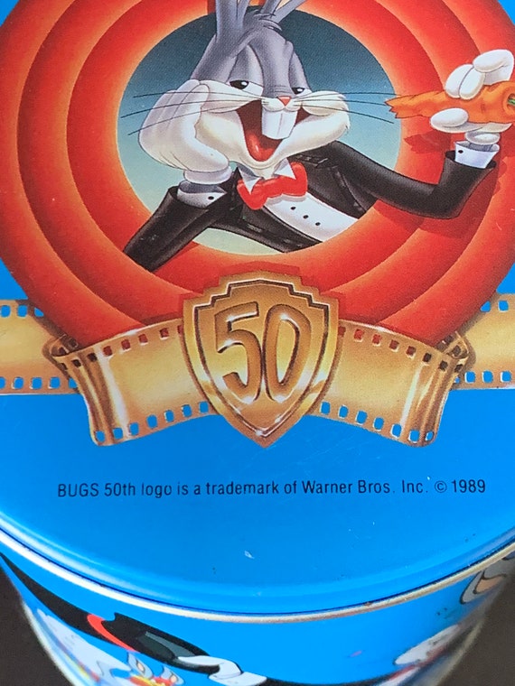 1989 Bugs Bunny 50th Anniversary Tin, Happy Birthday Bugs