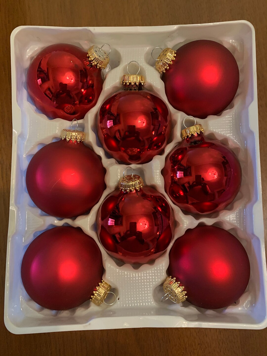 Vintage Krebs Christmas Ornaments, Elegant Glass Ornaments