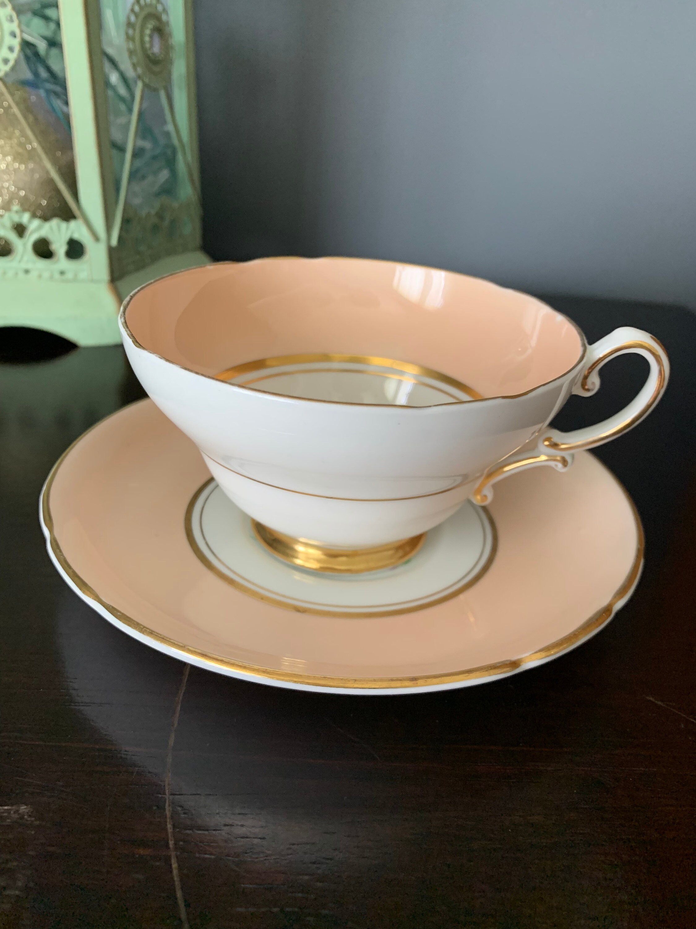 Vintage Stanley Bone China England Teacup and Saucer Stunning Etsy
