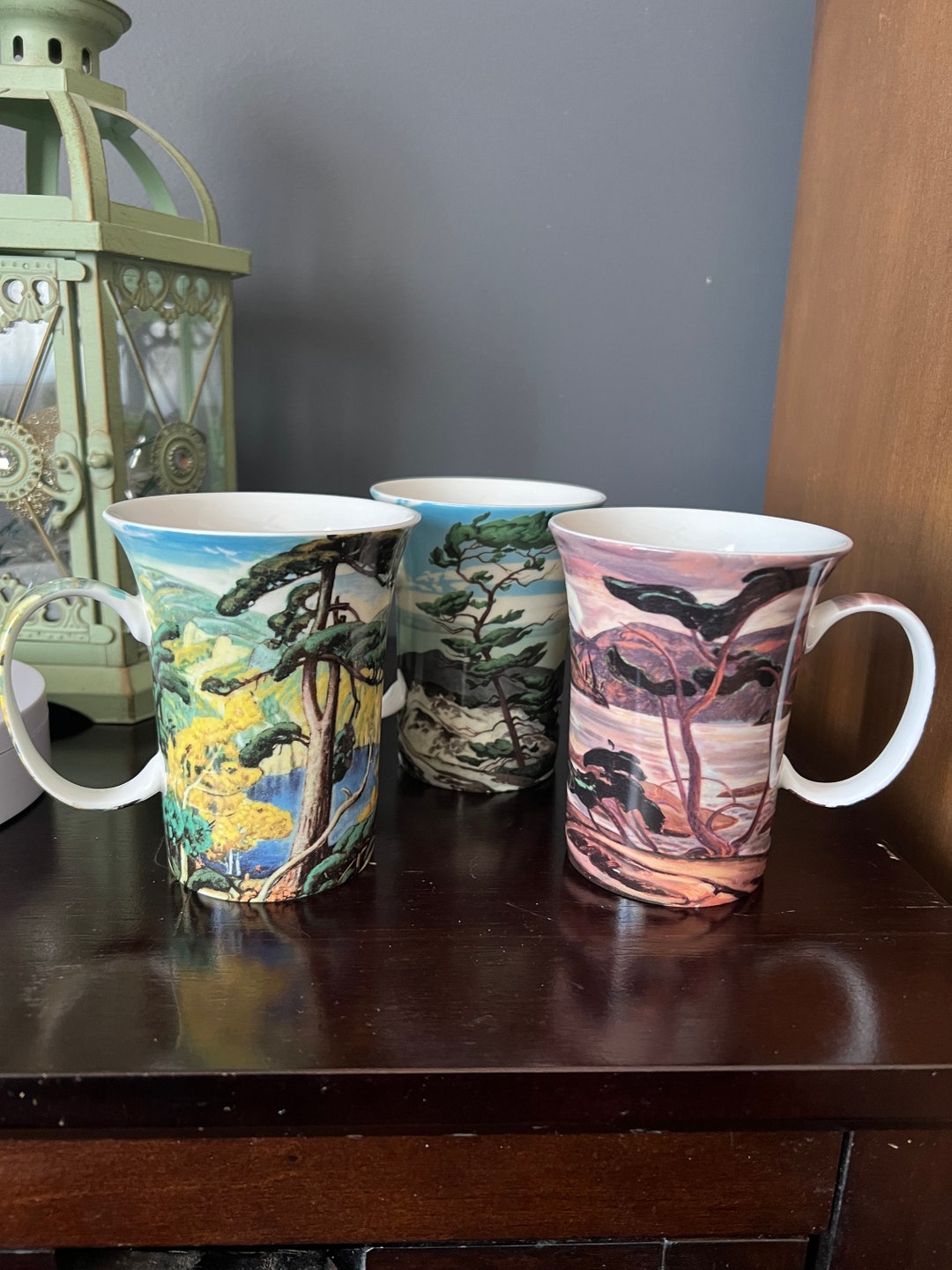 3 Mcintosh Group of Seven Mugs A.J. Casson white Etsy