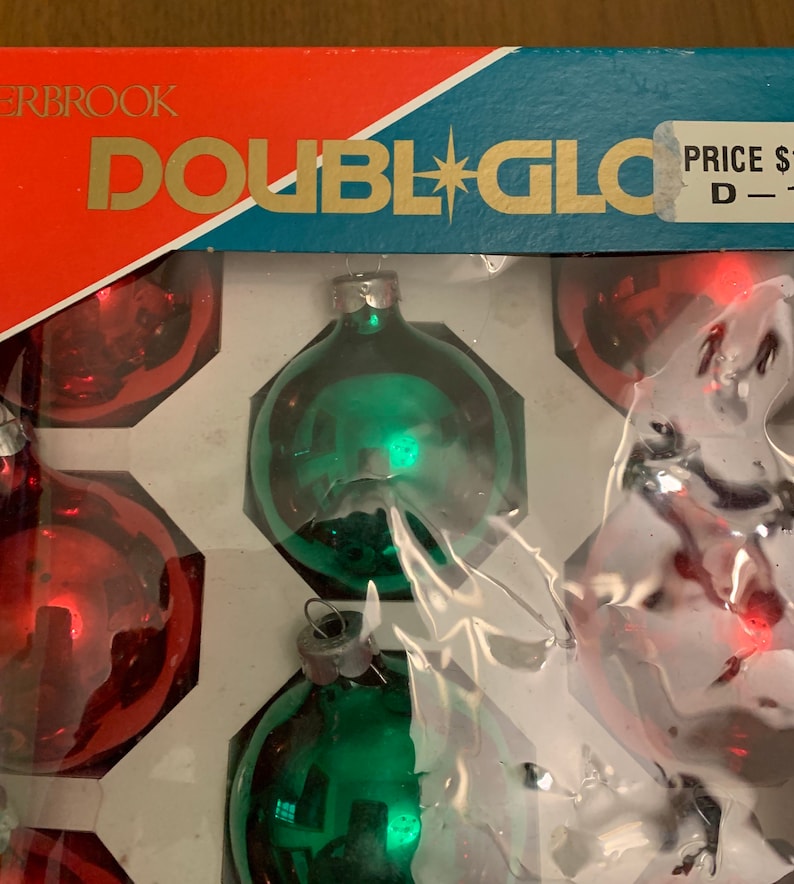 Vintage Alderbrook Christmas Tree Ornaments Red & Green Etsy Canada