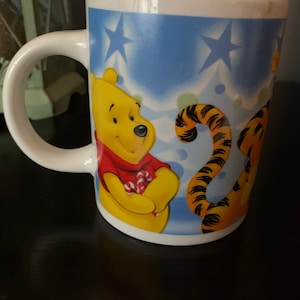 Vintage Walt Disney Mug Winnie the Pooh, Tigger, Eeyore,Piglet , Christmas Time Mug, AA Milne, Fab Mug, So Cute!!
