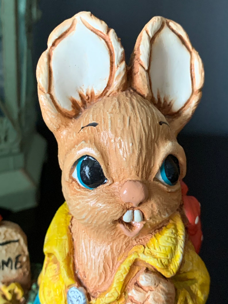 Vintage Woodlander Rabbit Figurine Hobo This Guy is - Etsy