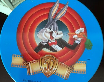 1989 Bugs Bunny 50th Anniversary Tin, Looney Tunes Collector - Etsy