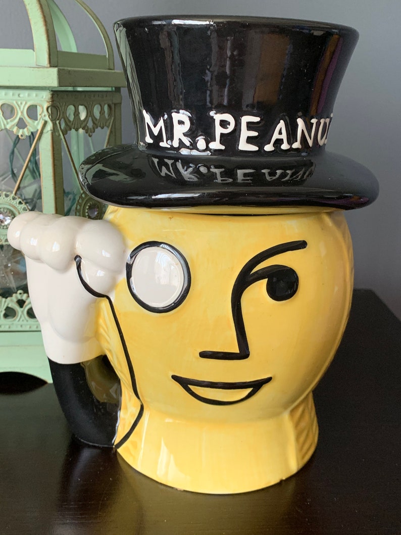 Vintage late 1980s MR PEANUT JAR Excellent Condition Top Etsy