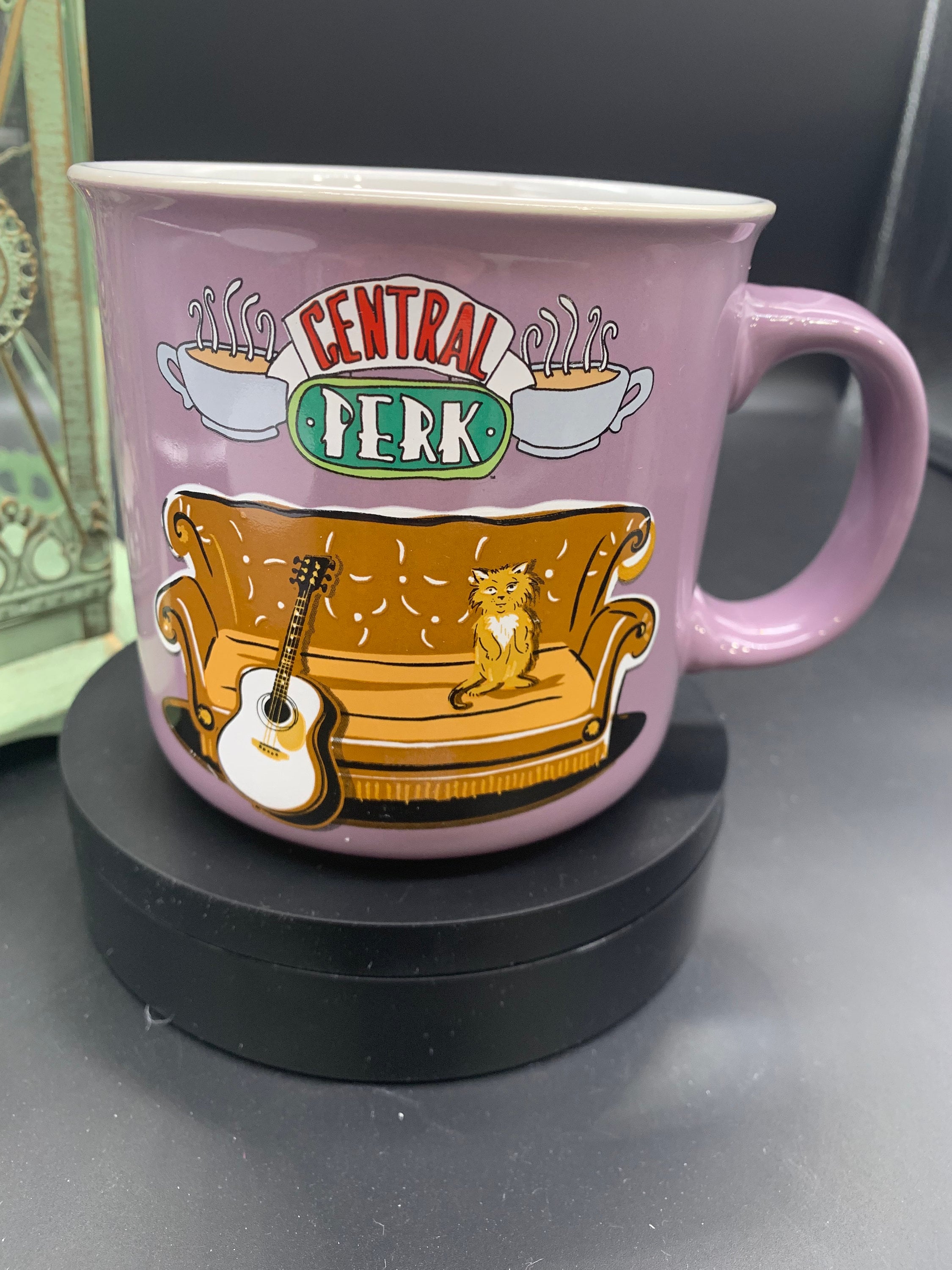 Friends the Television Series Mug, Central Perk, Gorgeous Purple Mug, Large  Mug, Warner Brothers Entertainment,Silver Buffalo, 20 oz Mug