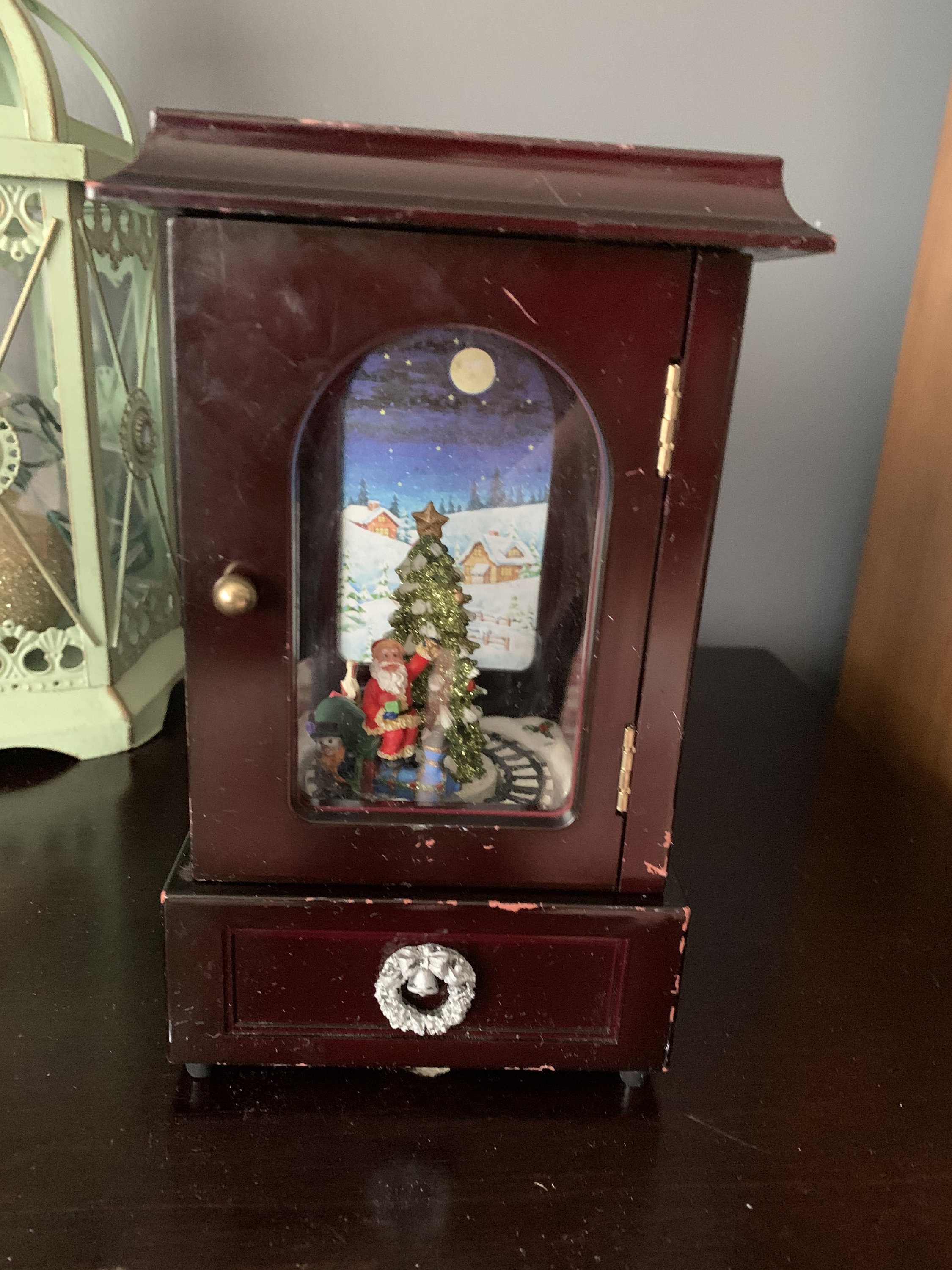 Vintage Musical Wooden Box that plays Oh Christmas Tree Etsy