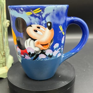 Disney Store Mickey Mouse Mug, Cobalt Blue, “Nothing but Blue Sky” image 1
