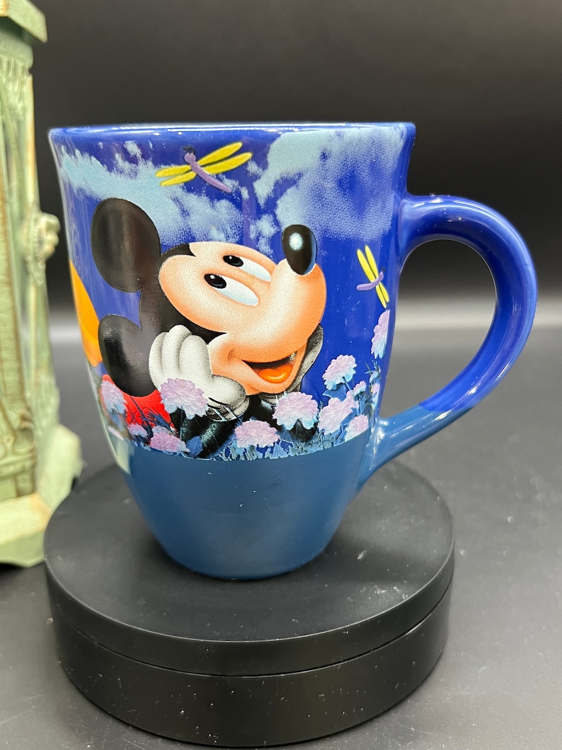 Disney Store Mickey Mouse Mug, Cobalt Blue, “Nothing but Blue Sky” image 1