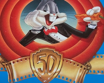 1989ビンテージソーキー バックスバニー 生誕50周年記念、貯金箱 1989 Bugs Bunny 50th Anniversary Tin, Looney Tunes Collector - Etsy