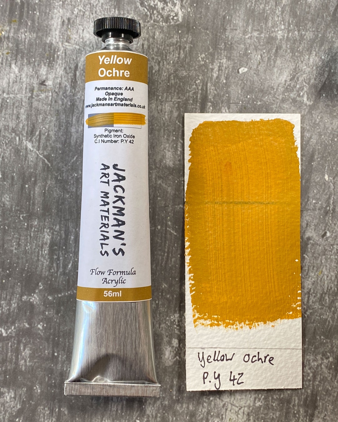 Daiso Soft Clay & Acrylic Paint Yellow Ocher