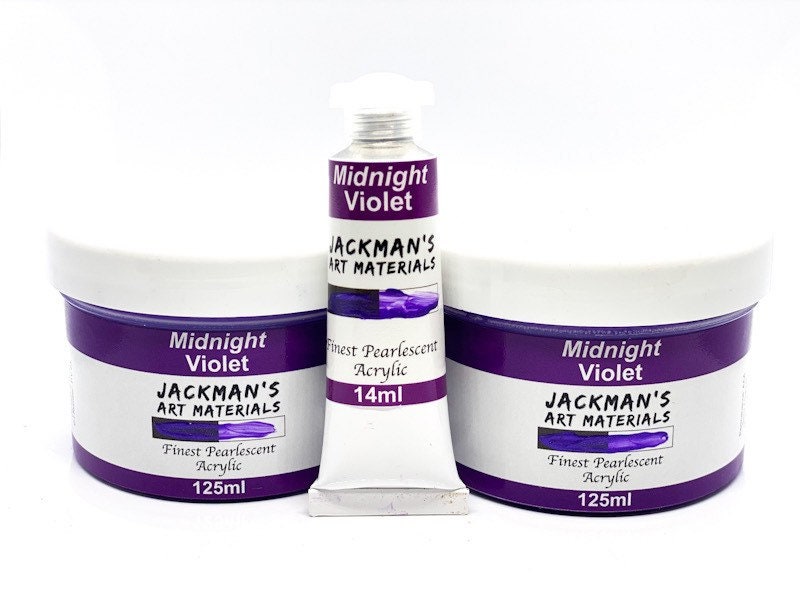 Midnight Violet Handmade Pearlescent Acrylic Jackmans Art Materials 