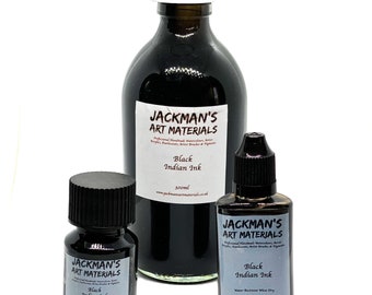 Schwarze Tusche (wasserfest) - Jackman's Art Materials