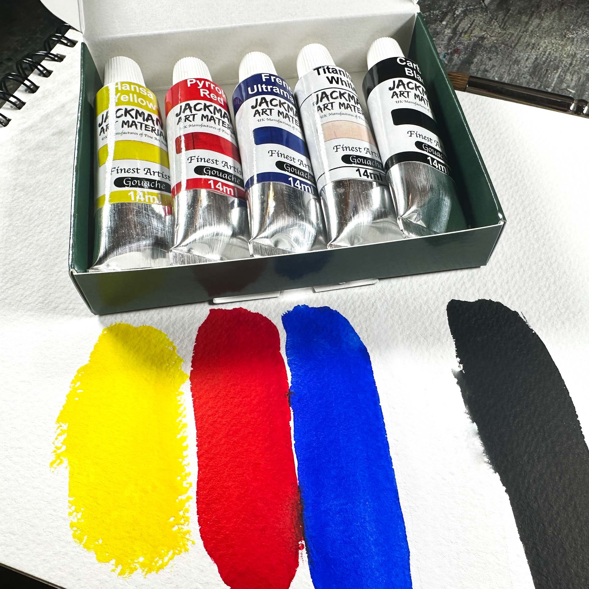 Gouache Paints Set, 24 Colors x 30ml Gouache Paint Macao