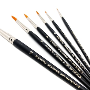 Master's Synthetic Paint Brush Watercolour Acrylic Gouache Oil Painting  Flat Wash Brushes Series 712: 20mm-80mm 