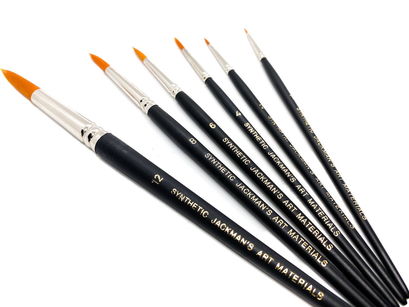 Arta : Set of 10 Synthetic Brush : Brushes with White Synthetic Hair for  Watercolour, Acrylic paint and Inks for Students & Artists