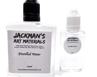 Eau distillée 30/60ml - Jackman's Art Materials