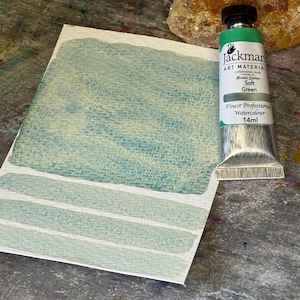 ソフトグリーンのプロ仕様の手作り水彩画 - Jackman’s Art Materials