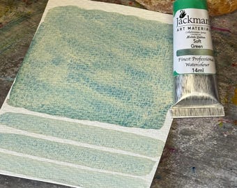 Soft Green Professional Handmade Watercolour - Jackman’s Art Materials