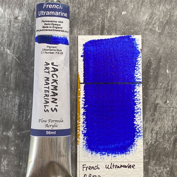 French Ultramarine - Professional Handmade Artist Flow Formula Acrylic - Jackman's Art Materials