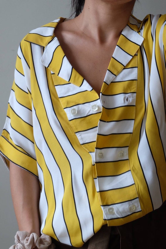 1980s Vintage white blouse shirt, Classic vintage