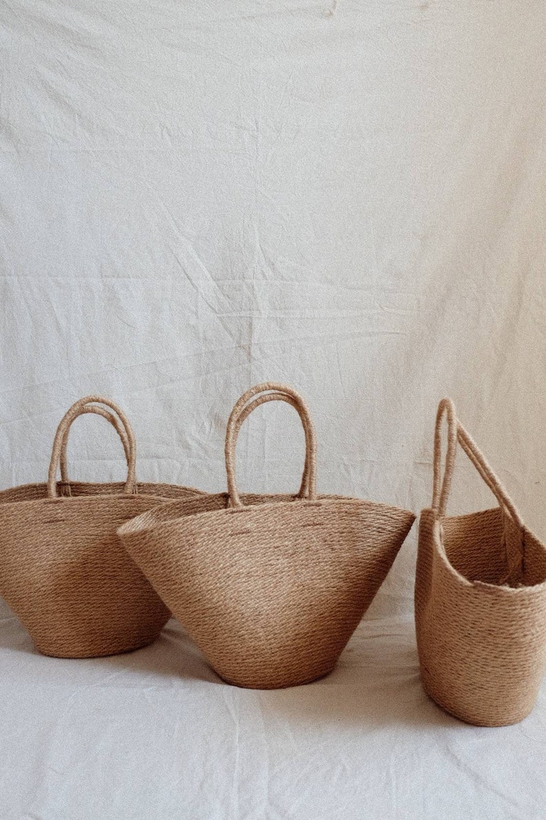 Handmade Moroccan Beach Bag Straw French Basket Bag Natural Etsy