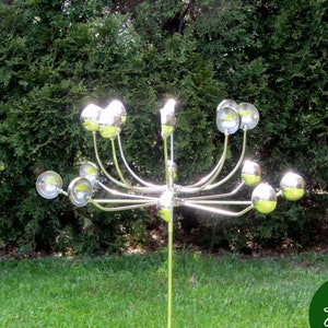 Metal Wind Spinner: Rustproof Stainless Steel Garden Sculpture