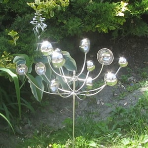 Chrysanthemum Metal Flower | Metal Wind Flower | Metal yard art flowers| Metal Yard Spinner | Metal Flowers for Garden
