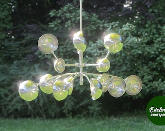 Edelweiss Wind Spinner: Kinetic Stainless Steel Garden Art