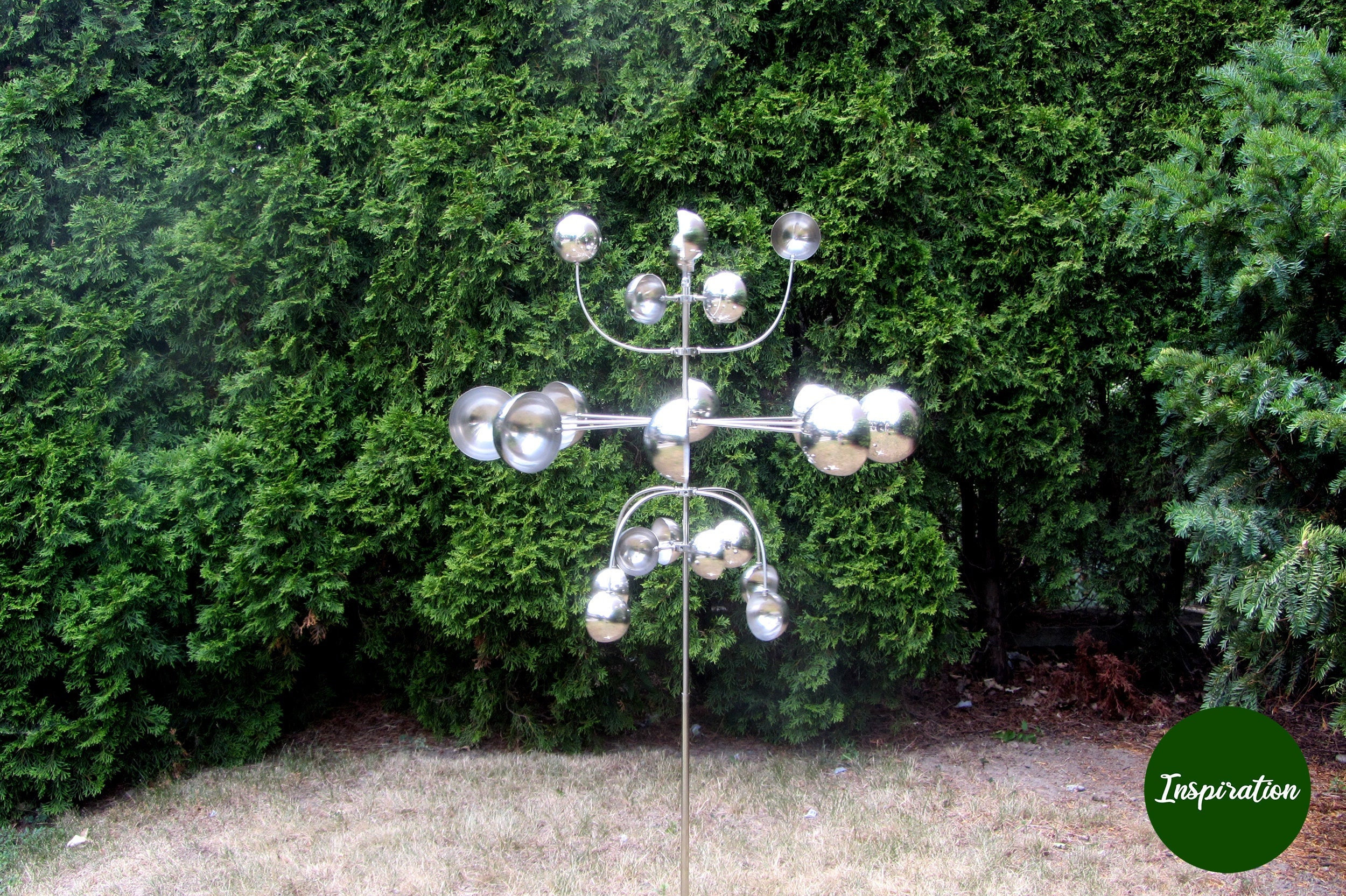 Inspiration Kinetic Wind Sculpture | Kinetic Wind Spinner | Yard Art | Metal Garden Decoration | Gardening Gift | Anniversary Gift