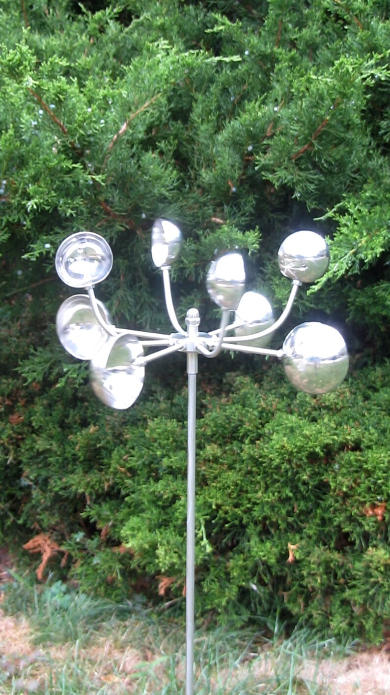 Wind Flower I Metal Wind Spinner Unique Gift Etsy Canada