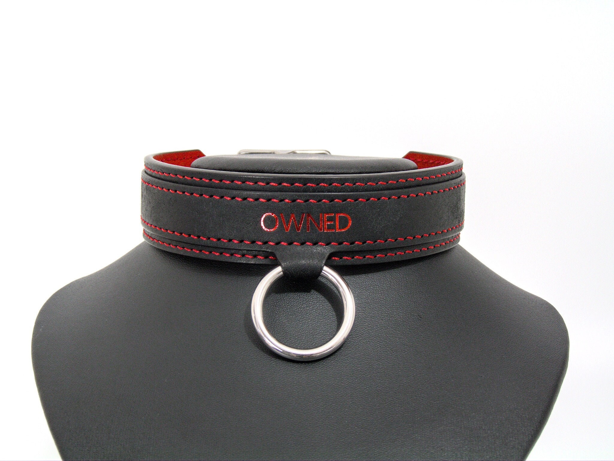 Custom BDSM leather Collar, Choker BDSM, Submissive Collar, Slave Collar, Ownership Collar, Sub collar