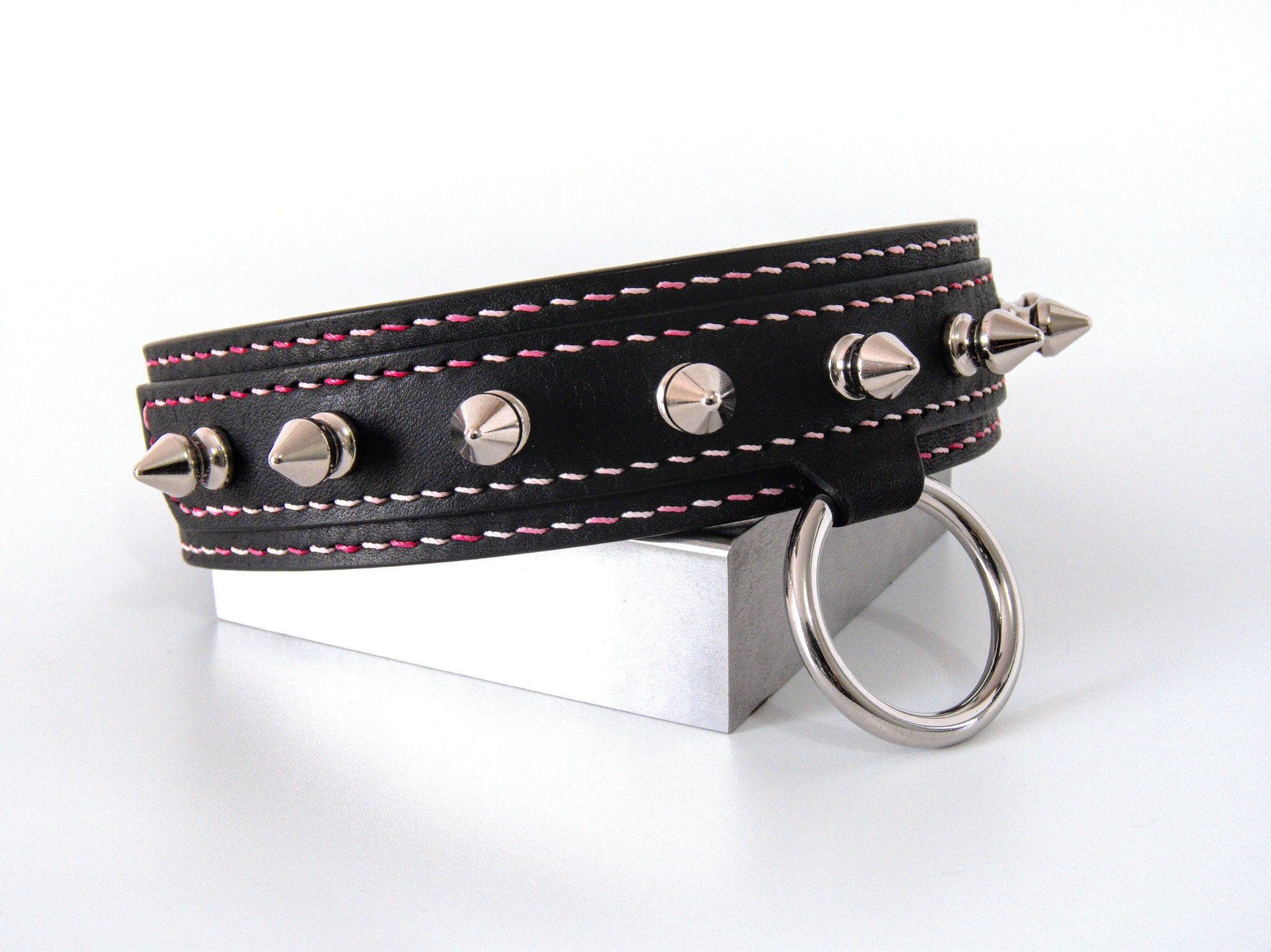 Kawaii BDSM Collar, Petplay Collar, Submissive Collar, Slave Collar, Sub  Collar, Spiked Collar - Etsy