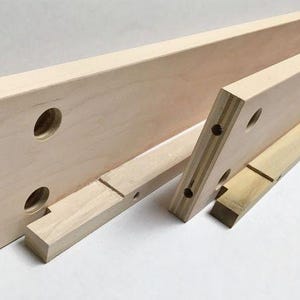Bunk Rails - 76" Twin/Full Bed Rails Unfinished