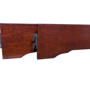 BH101-Cherry Finish Shaped Bed Rails