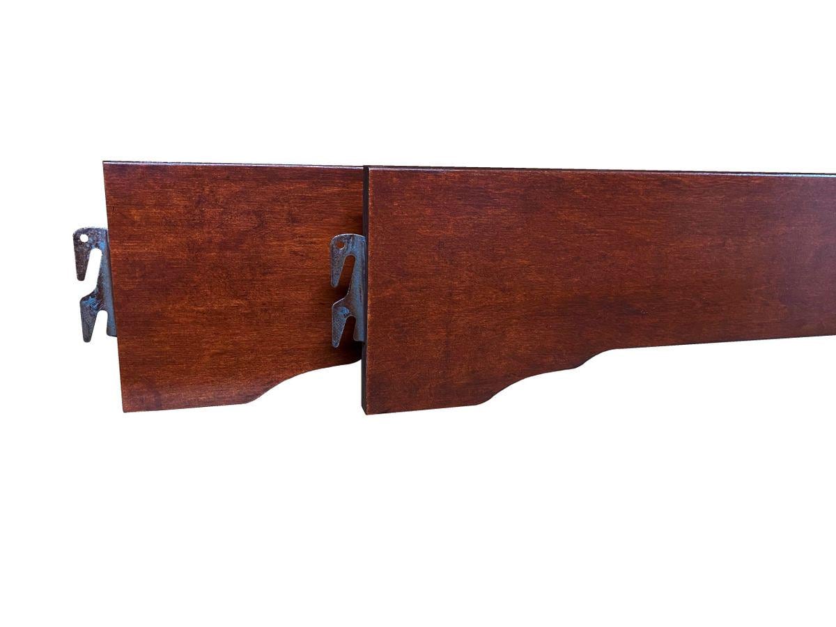 Bh101-cherry Finish Shaped Bed Rails - Etsy