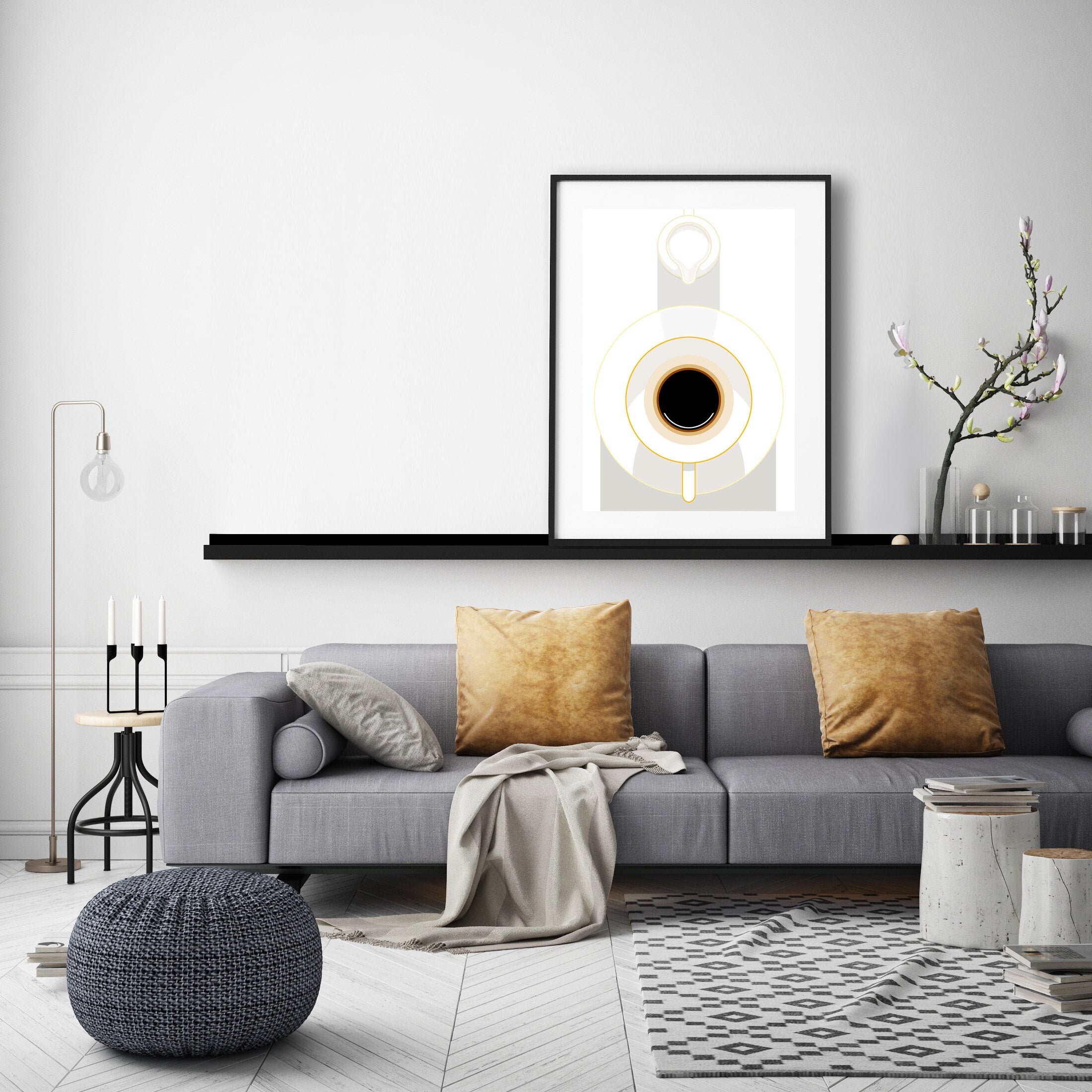 Tea And Coffee Wall Art / Wooden Coffee Tea Cup Shape Mdf Plaque Wall