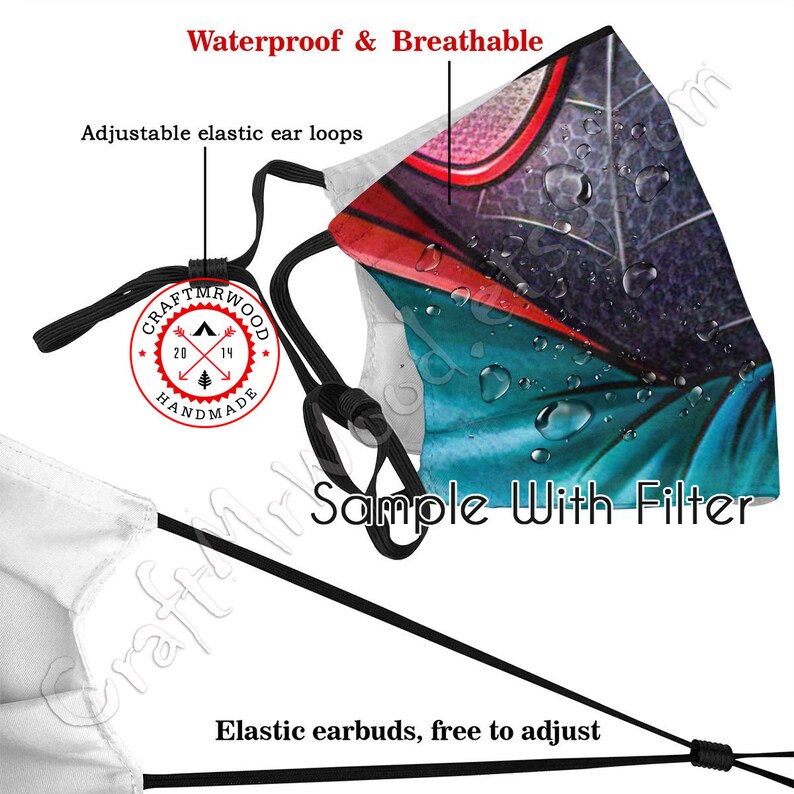 Star Wars Darth Vader Face Mask with Filter Pocket insert Nose image 6