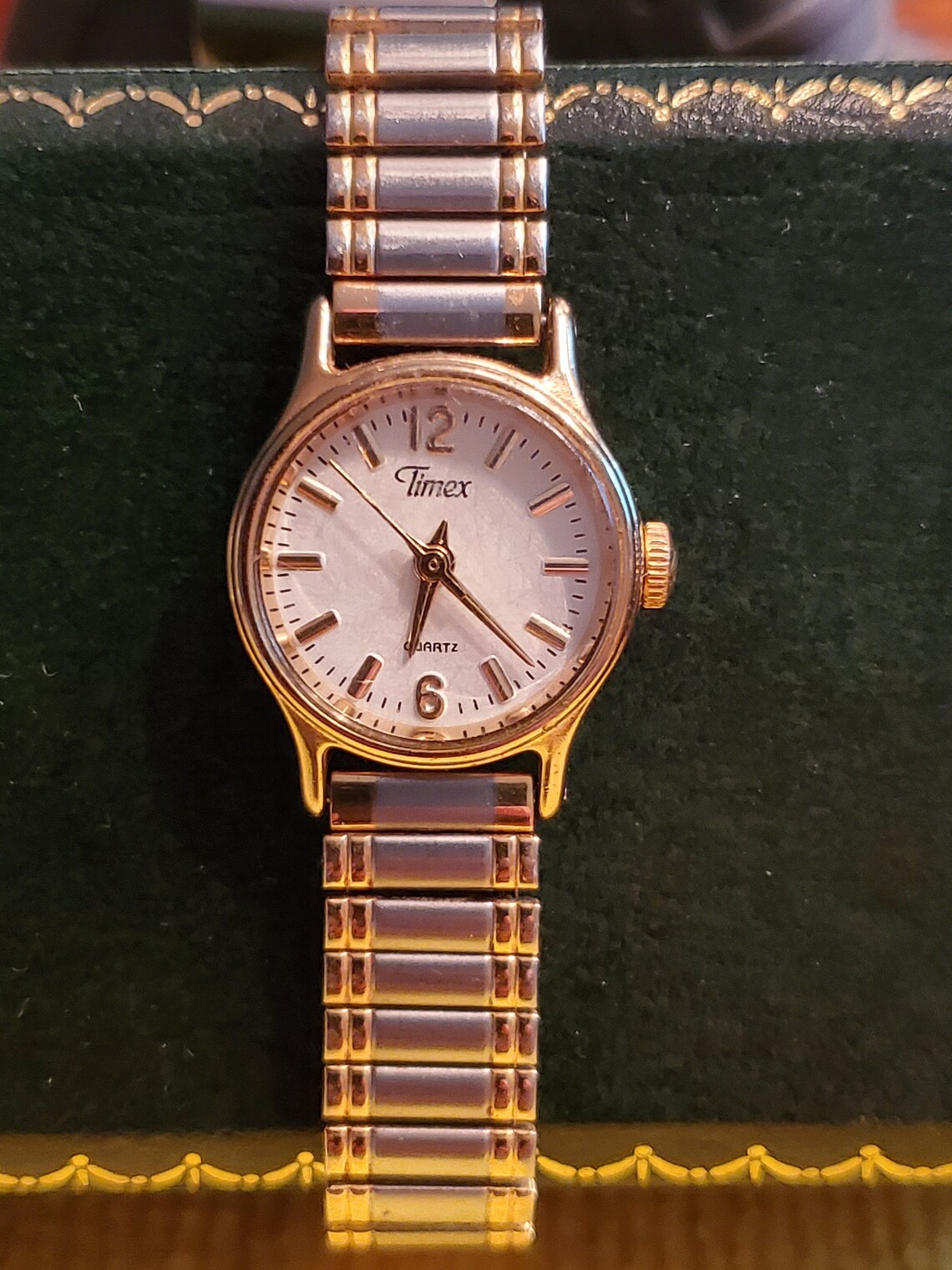 Timex Ladies Quartz Stretch Watch Gold & Silver Tone fresh Etsy