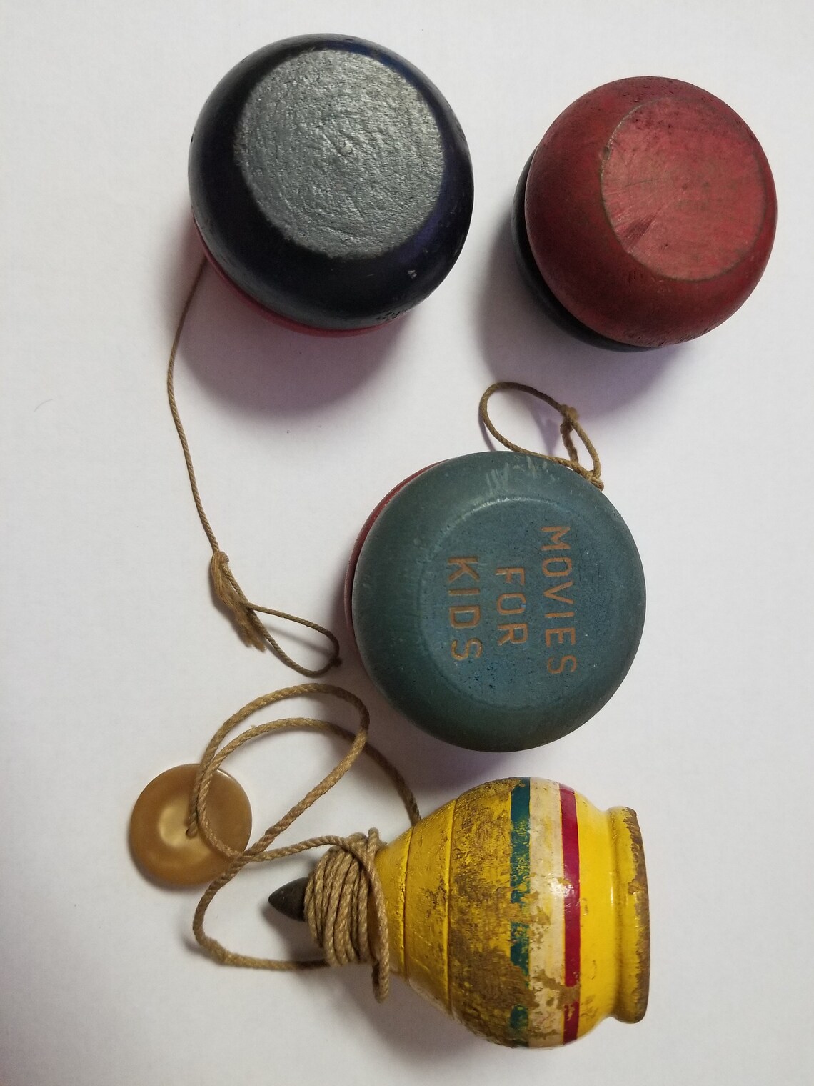 Vintage YoYo's and Spinning Top Lot of 4 Etsy