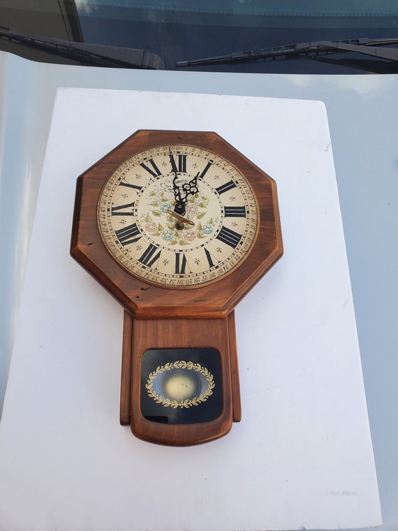 Vintage New England Clock Company Wall Clock Made in Germany Etsy
