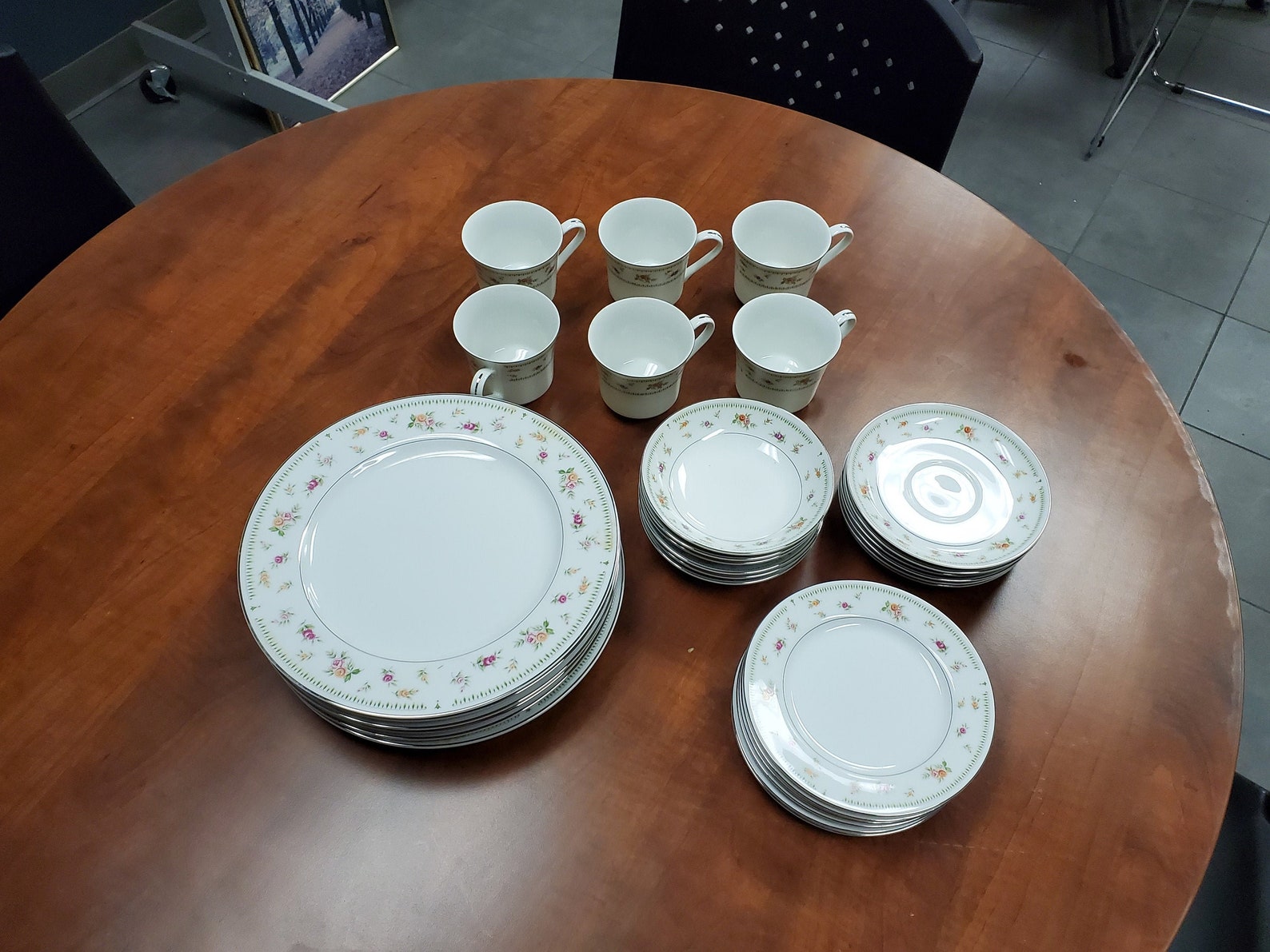 Vintage Abingdon Fine Porcelain China 6pc. 30 Total Etsy