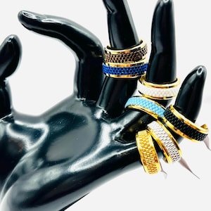 Anelli con perline fatti a mano, anelli con perline di semi, anello unisex delicato, anello con perline di semi