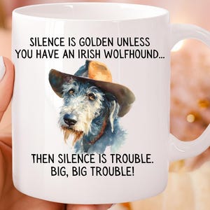 Irischer Wolfshund Becher, Irischer Wolfshund Geschenk, Irischer Wolfshund Mama, Irischer Wolfshund Liebhaber Geschenk, Irischer Wolfshund Zitate, Doq Zitat Becher