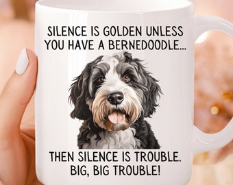 Bernedoodle Becher, lustiges Bernedoodle Geschenk, Bernedoodle Mama, Bernedoodle Liebhaber Geschenk, Bernedoodle Zitate, Doq Zitat Becher