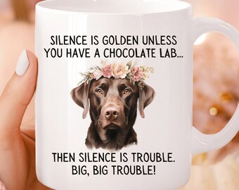 Chokladlabrador, Labrador Retriever, Hundmuggar, Rolig Hundgåva, Labrador Mamma Gåva, Hundälskare Gåva, Labrador Retriever Mugg, Chokladlabrador Mugg